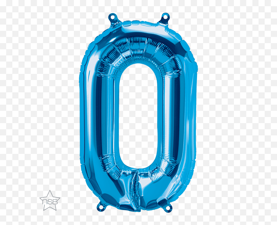 16 Letter - O Blue Shape Qualatex Foil Balloon North Blue Balloon Letter O Emoji,Blue Block B Emoji