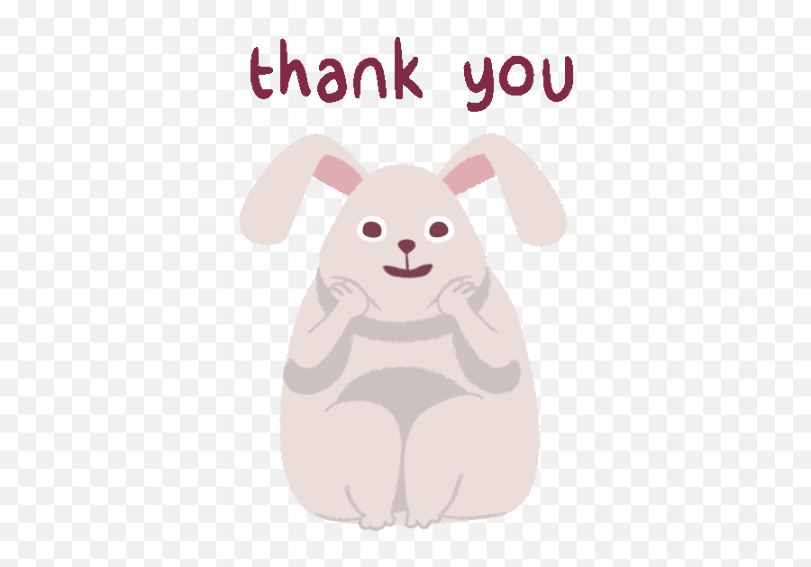 Buncee - Thank You Project Emoji,Bunny Emoticon Gif