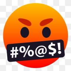 Emoji Insulting Face Big Words - Happy,Emoji Symbols