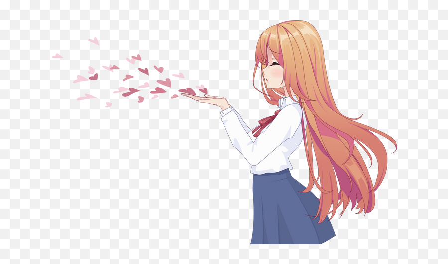 Kiss Illustrations Images U0026 Vectors - Royalty Free Long Anime Girl Hair Side Emoji,Emoji Man Kissing Woman With Hearts
