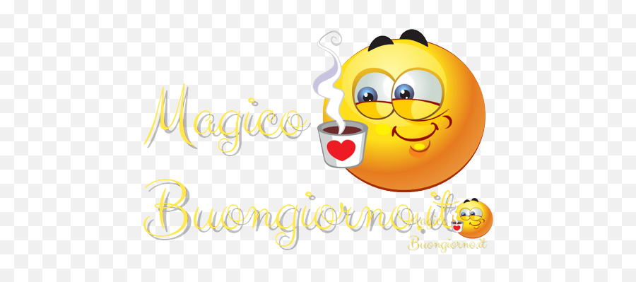 Bellissime Immagini Di Buongiorno Da - Coffee Love Smiley Emoji,Buon Giorno Emoticon