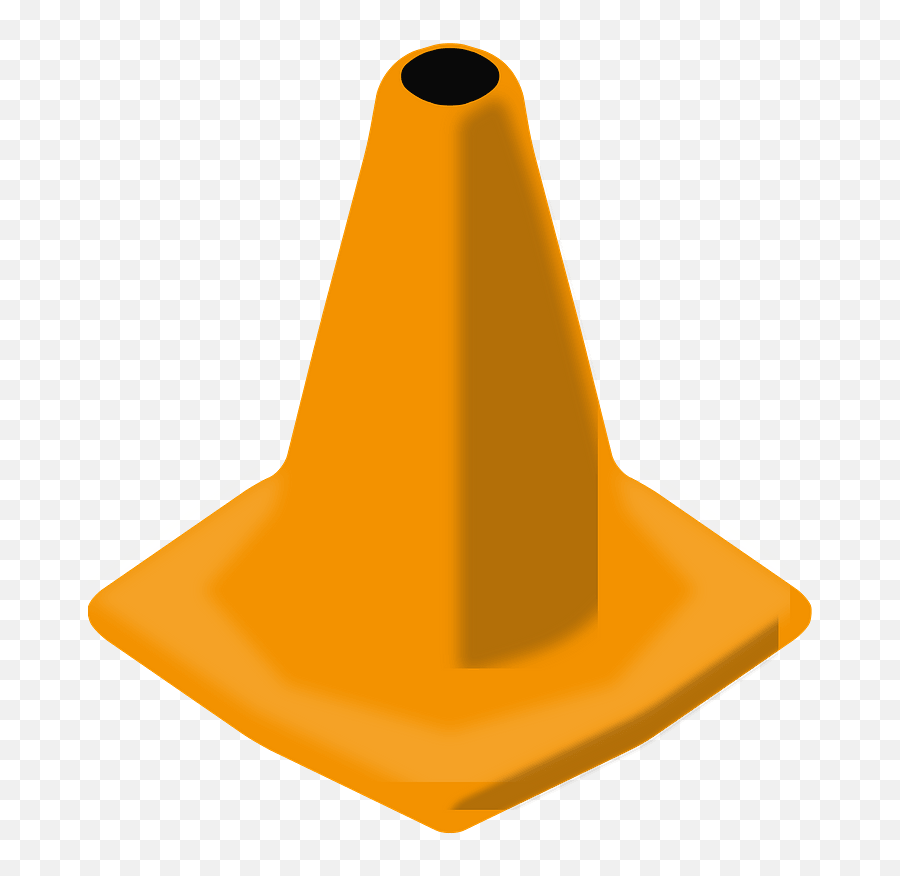 Orange Traffic Cone Clipart - Witch Hat Emoji,Construction Traffic Control Emojis