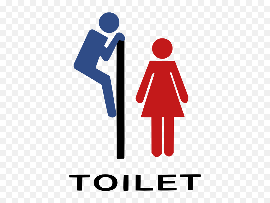 Man Woman Toilette Clip Art At Clkercom - Vector Clip Art Toilet Sign Hd Emoji,Woman On A Toilet Emoticon