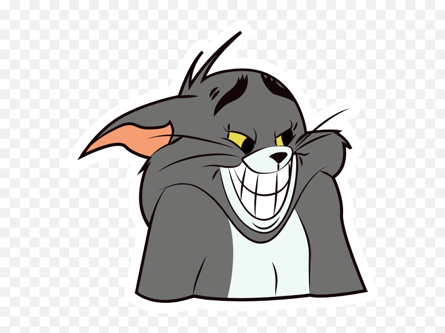 Tom And Jerry Smiling Tom Sticker - Cartoon Emoji,Wallpapers Expressing Your Emotion