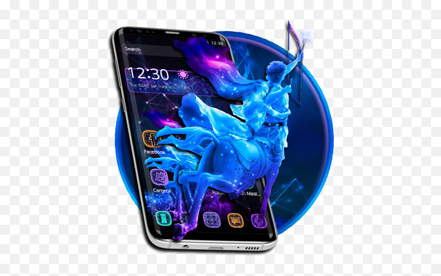 Sagittarius Constellation Blue Launcher Theme 113 Apk Emoji,Nnt Emojis