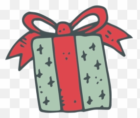 Green Gift Box Red Bow Hand Drawn Icon 35 Transparent Png Emoji,Bow Hands Emoticon
