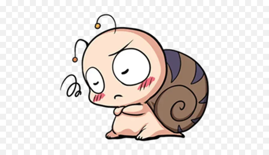 Snail 1 Sticker Pack - Stickers Cloud Emoji,Snail Emotion Pictures