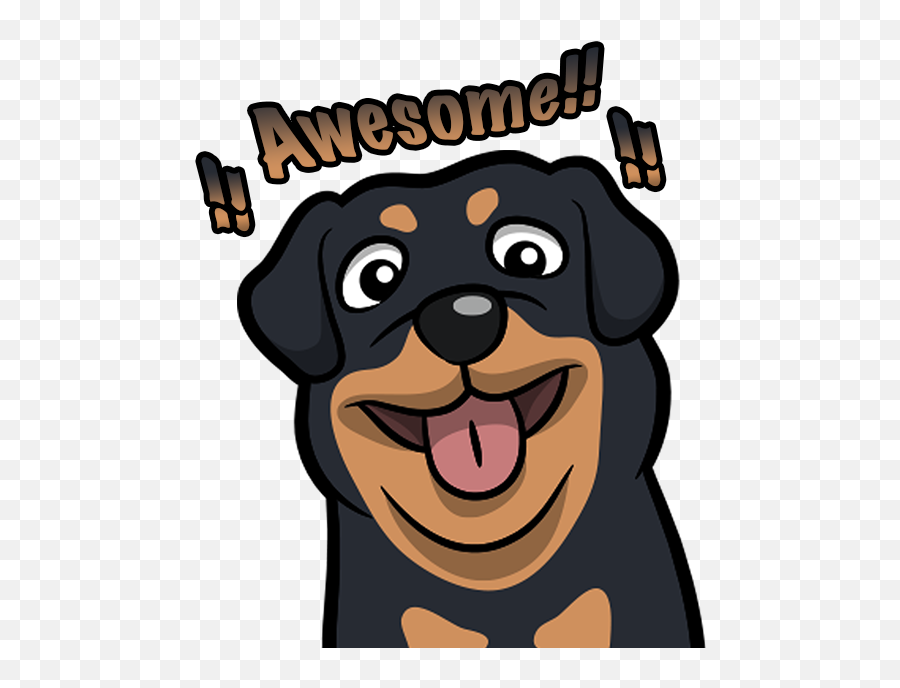 Rottwemoji - Rottweiler Emoji U0026 Stickers By Salaheddine Lahrar,Poodle Emojis