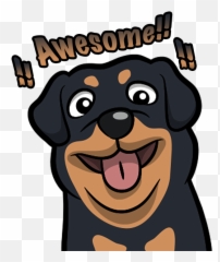 Rottwemoji - Rottweiler Emoji U0026 Stickers By Salaheddine Lahrar,Poodle Emojis