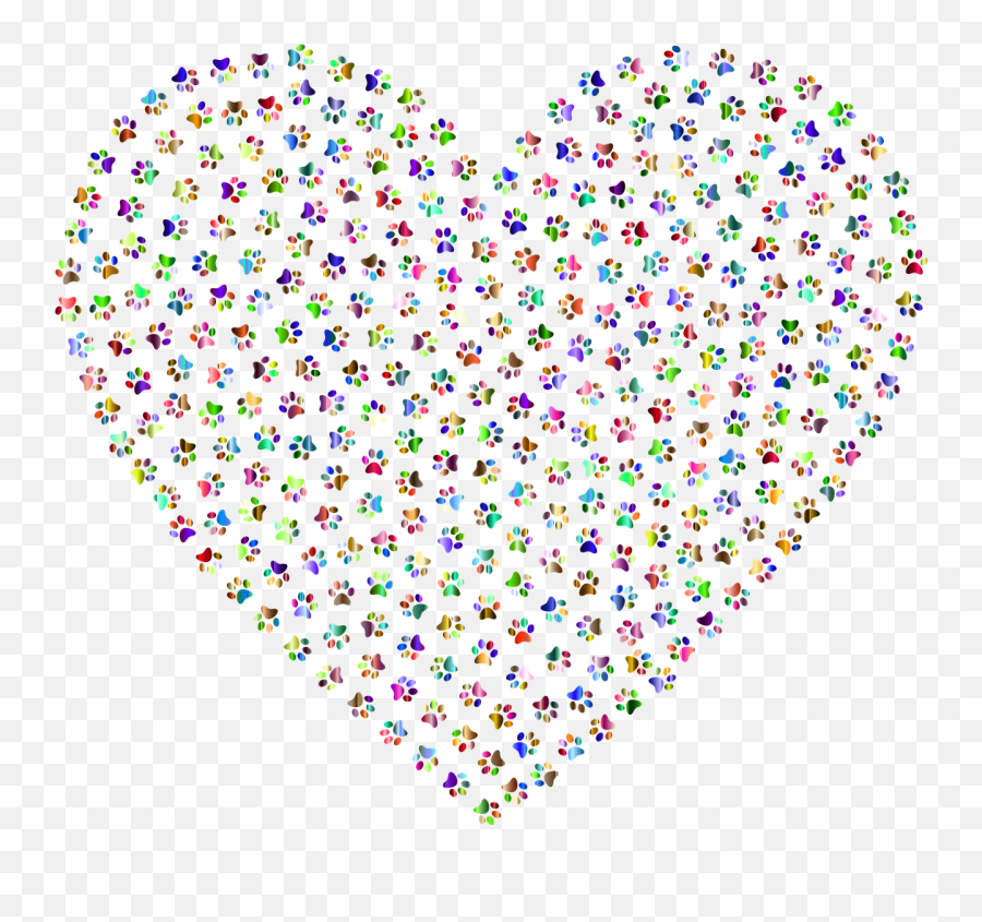 Paws Heart Love - Free Vector Graphic On Pixabay Emoji,Emotions Of A Cat Poster