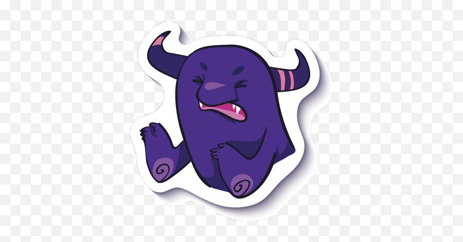 Crazy Purple Monster - Stickers For Imessage By Edb Group Emoji,Pruple Hron Emoji