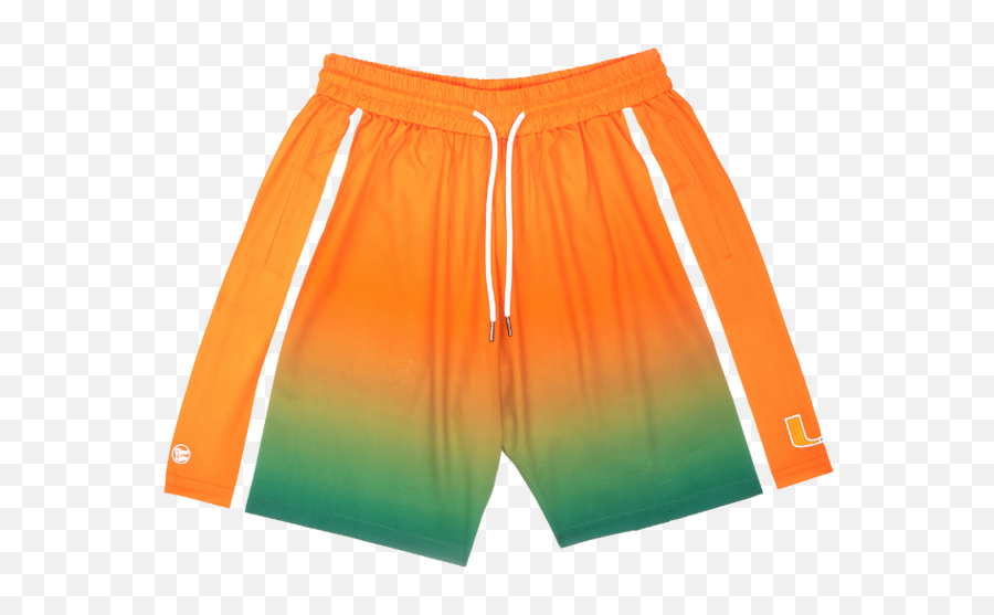 Miami Hurricanes Dyme Lyfe U Haze Shorts - Orange Emoji,Montenegro Emoji