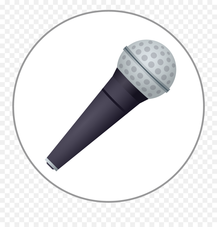 Microphone Emoji 25mm Centre Disc,Award Ribbon Emoji