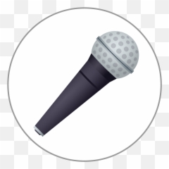 Microphone Emoji 25mm Centre Disc,Award Ribbon Emoji