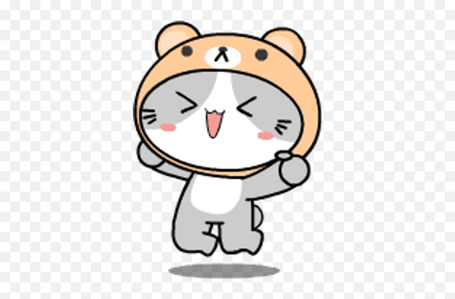 Sticker Maker - Cute Gatito Gris Emoji,Chinese Emoji Ccat