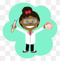 Scientist Clipart Png Transparent Png - Science Girl Clipart Emoji,Mad Scientist Emoji