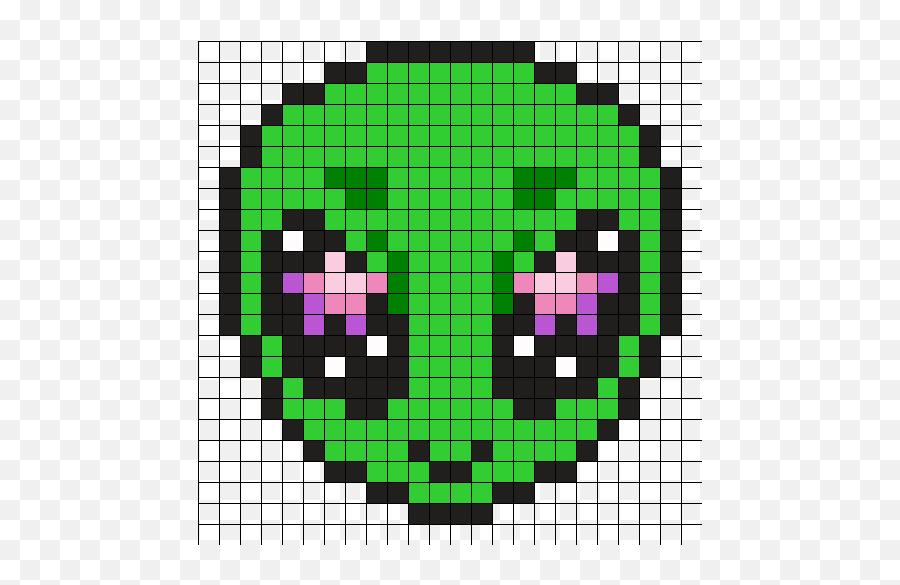Search Results Alien Bead Patterns Kandi Patterns - Cute Emoji Pixel Art,Emoji Perler Bead