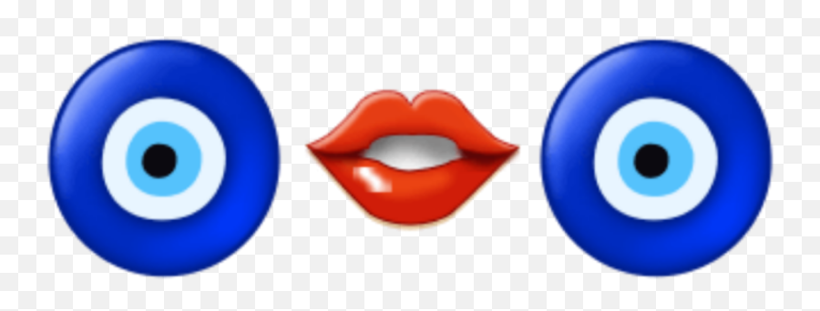 Sticker By Winnie - Thepoohandcaillou Dot Emoji,Eye Lips Eye Emoji