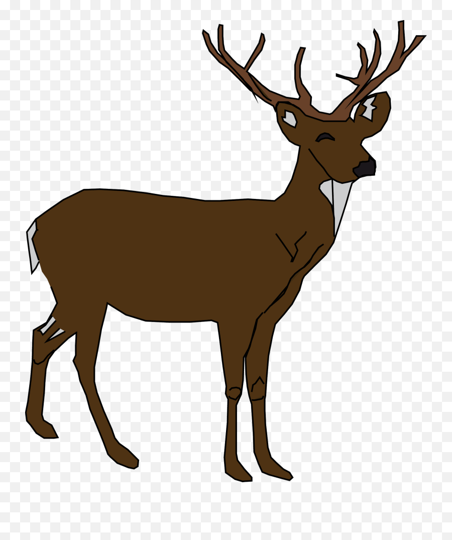 Deer Clipart - Clipart Transparent Background Deer Png Emoji,Whitetail Deer Emoji