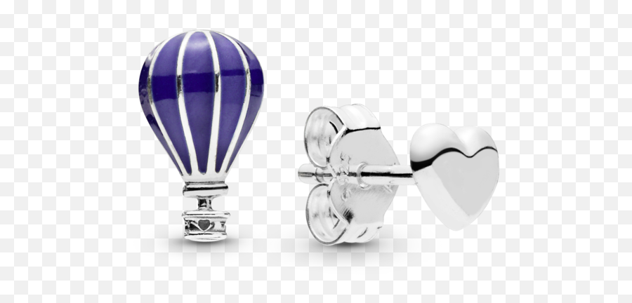 Hot Air Balloon U0026 Heart Clips Dk Doo - Orecchini Pandora Mongolfiera E Cuore Emoji,Hot Air Balloon Emoji