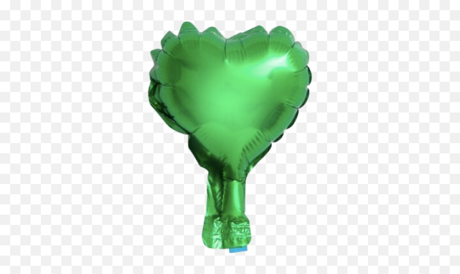 Folieballon Hartje Groen 12cm - Balloon Emoji,Emoticons Hartje