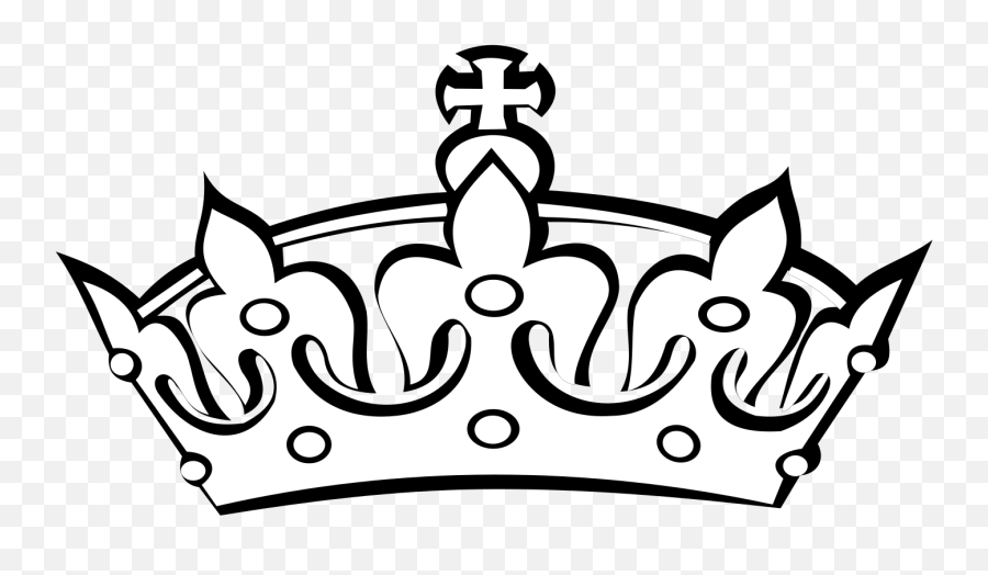 Transparent Crown Tumblr Sticker Aesthetic White Queen King - Outline Crown Clipart Black And White Emoji,King Crown Emoji