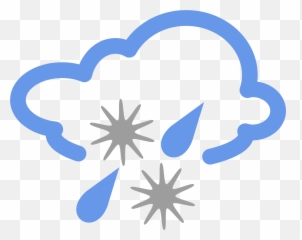 Clipart Snow Rain Clipart Snow Rain - Hail Weather Symbol Emoji,Emoji Weather Symbols