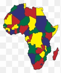 Image Royalty Free Africa Map Clipart - Spanish Speaking Colourful Map Of Africa Emoji,Africa Emoji