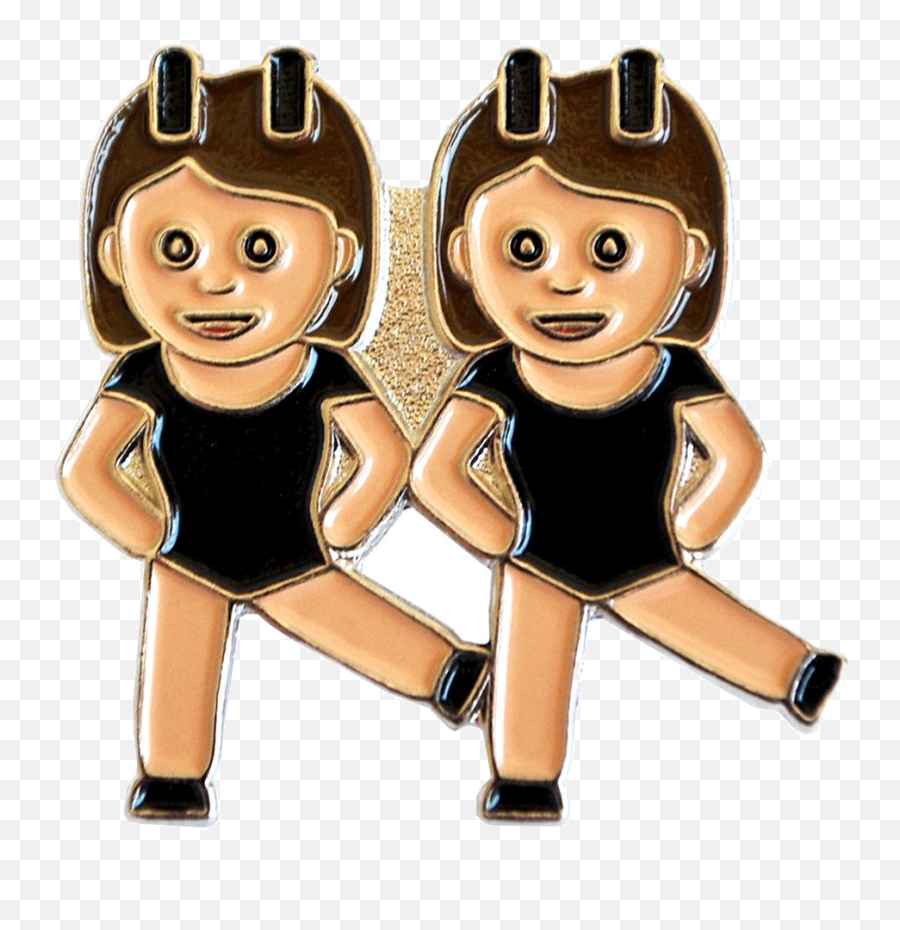 Blonde And Brunette Emoji Transparent - Blonde And Brunette Emoji,Bff Emoji