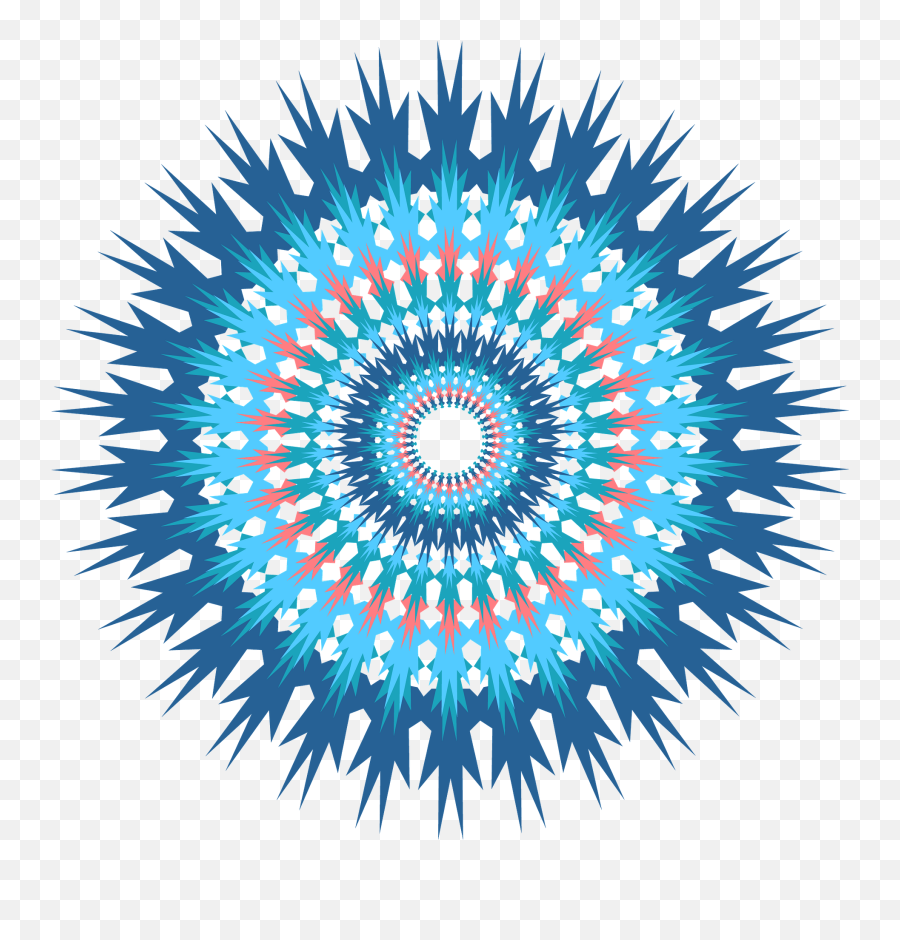 Blue Mandala Clipart Free Download Transparent Png Creazilla Emoji,Emoji Mandala