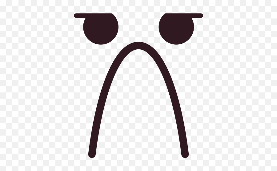 Simple Very Sad Emoticon Face - Cara De Muy Triste Emoji,Really Sad Emoticon