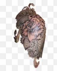 Armed Inked Tattoo Sticker By Saltykindalife - Shoulder Flowers And Lace Tattoo Emoji,Using Emojis Show You Tattoo