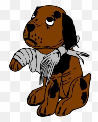 Do Not Hurt Animals - Cartoon Hurt Dog Emoji,Broken Leg Emoji