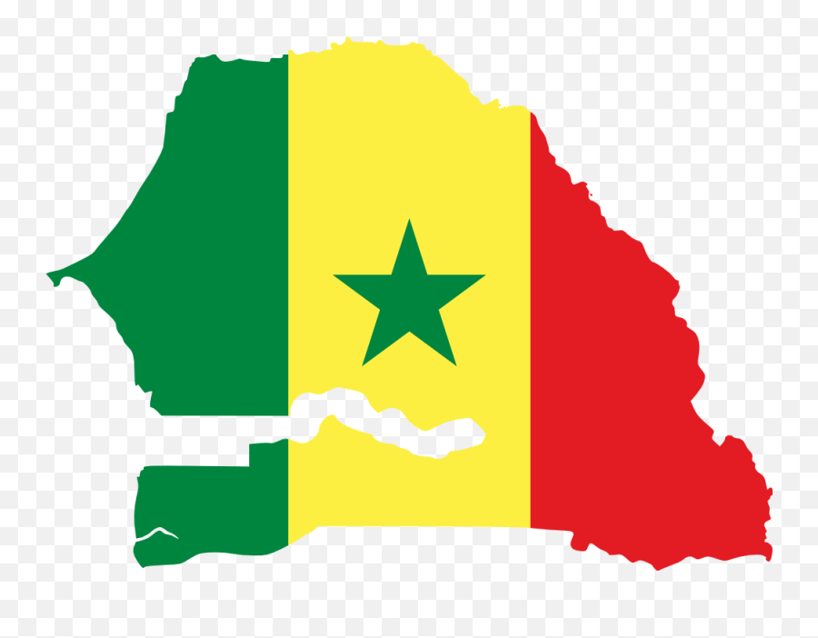 Flag Map Of Senegal Drapeau Bandiera - Senegal Map With Flag Emoji,Sicilian Flag Emoji