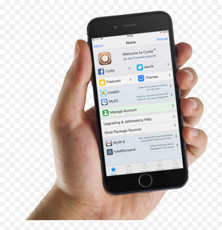 Lyricformusic Dissident Controlpane - Iphone In Hand Cydia Png Emoji,Ios 10 Emoji Tweak On 8.4