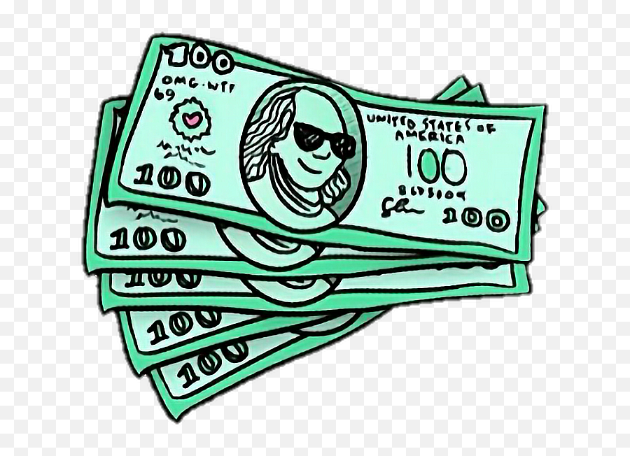 Money Green Dollar Yas Yes Overlay Icon Sticker Emoji,Emoji Overlays