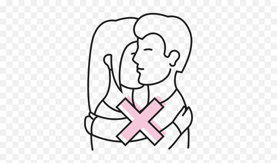Cant Hug Distance Social Measures Covid Coronavirus - For Women Emoji,Abraço Emoticon