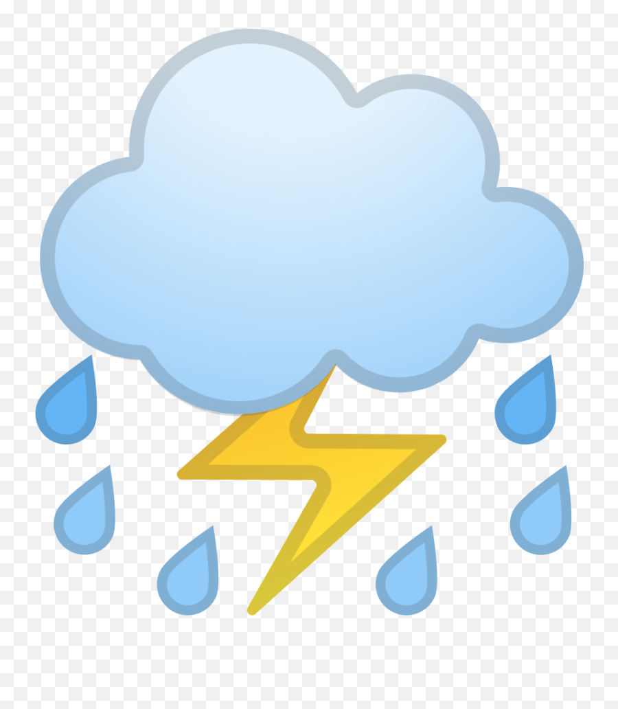 Cloud With Lightning And Rain Emoji - Rain,Tornado Emoji