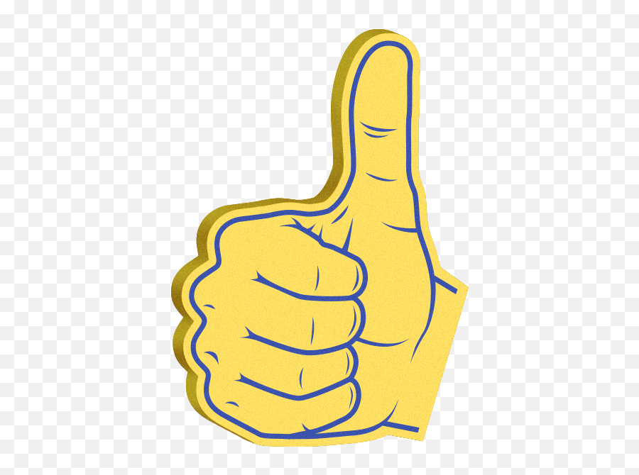 Download Foam Hands Emoji Sticker Pack Messages Sticker - 3 Sticker De Pulgar Arriba,High Five Emoji