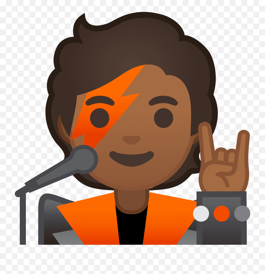 Singer Emoji Clipart - Man Singer Emoji,Singing Emoji