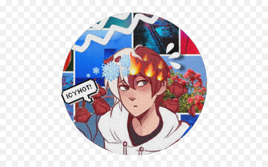 Sticker - Todoroki Fanart Emoji,Jumin Emojis Gif