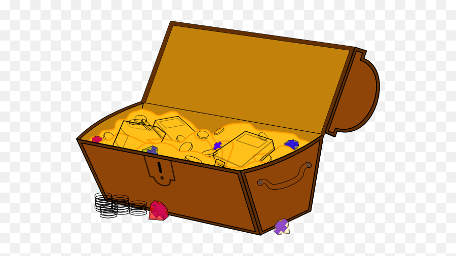 Free Treasure Chest Clipart The Cliparts 4 - Clipartix Treasure Chest Clipart With Papers Emoji,Treasure Emoji