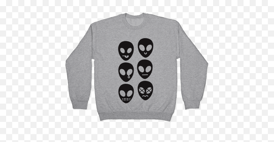 Smiley Face Emoji Pullovers Lookhuman - Long Sleeve,T Bone Emoji