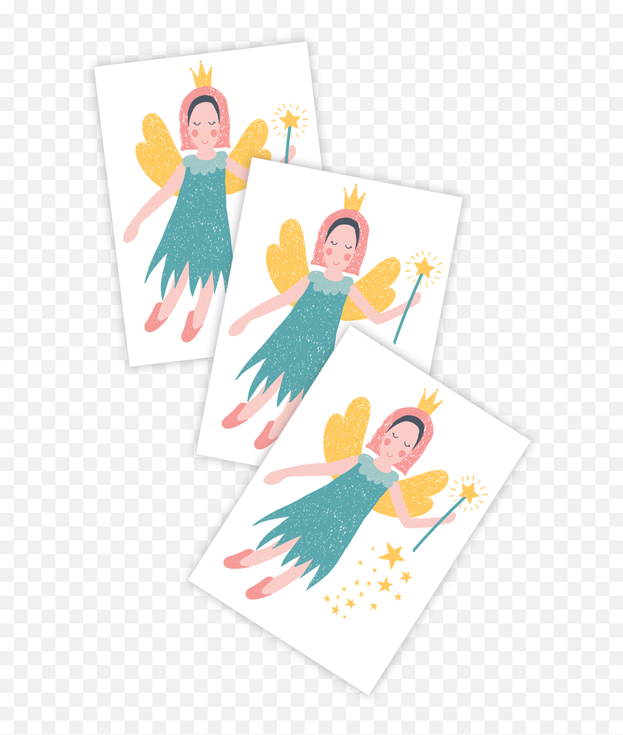 Temporary Tattoos Fairy Set Of 3 Magic Princess Body - Fairy Emoji,Fairytale In Emojis