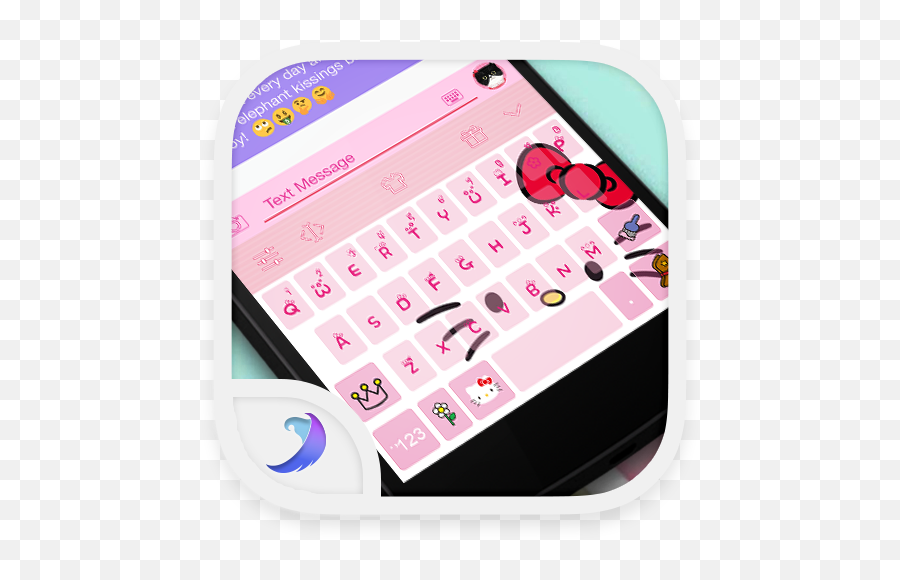 Hello Pink Cute Kitty Keyboard On Google Play Reviews Stats - Smartphone Emoji,Cat Emoji Keyboard