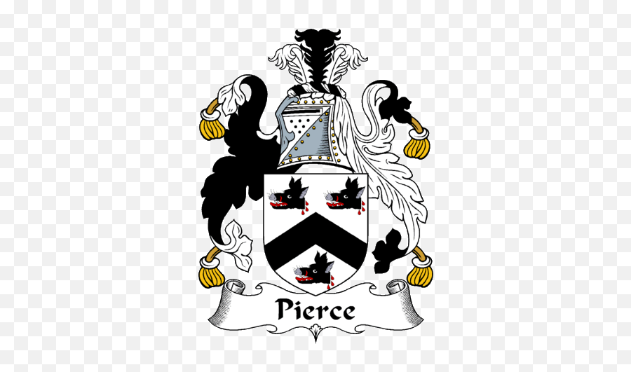 Irishgathering - The Pierce Clan Coat Of Arms Family Crest Luke Coat Of Arms Emoji,Dierce Smiley Emoticon