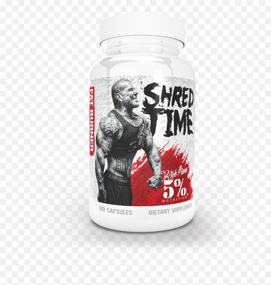 Shred Time Fat Burner U2013 Rich Piana 5 Nutrition - Nutrition Shred Time Emoji,Emoticon Que Frior