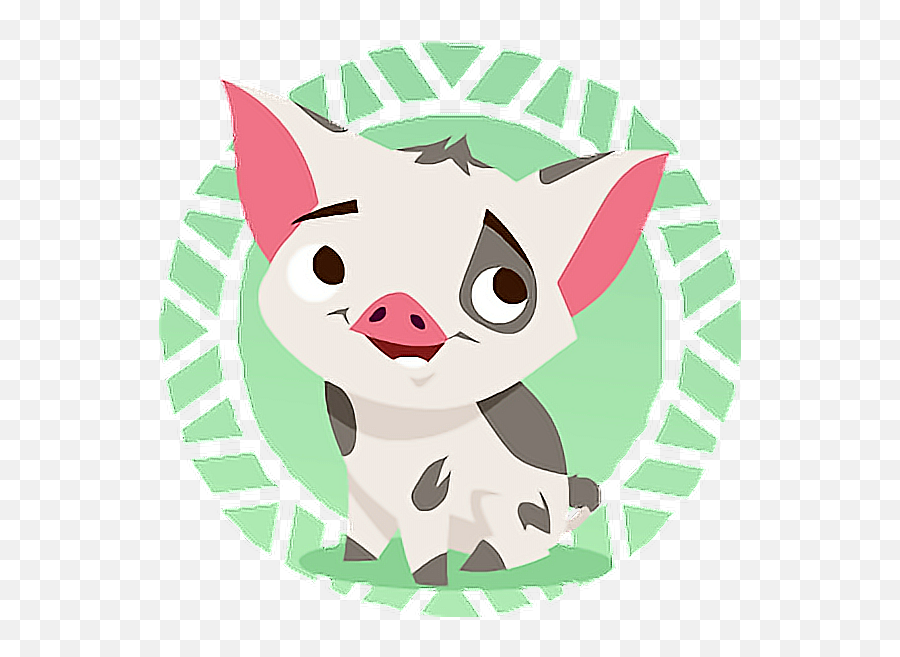 Pua Pig Cerdo Moana Sticker - Moana Vector Png Emoji,Moana Emojis Copy And Paste