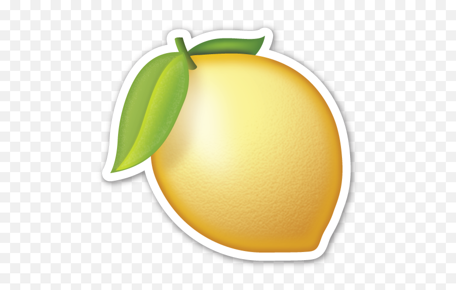 Emoticon Fruit - Limon Sticker Emoji,Fruit Emoji