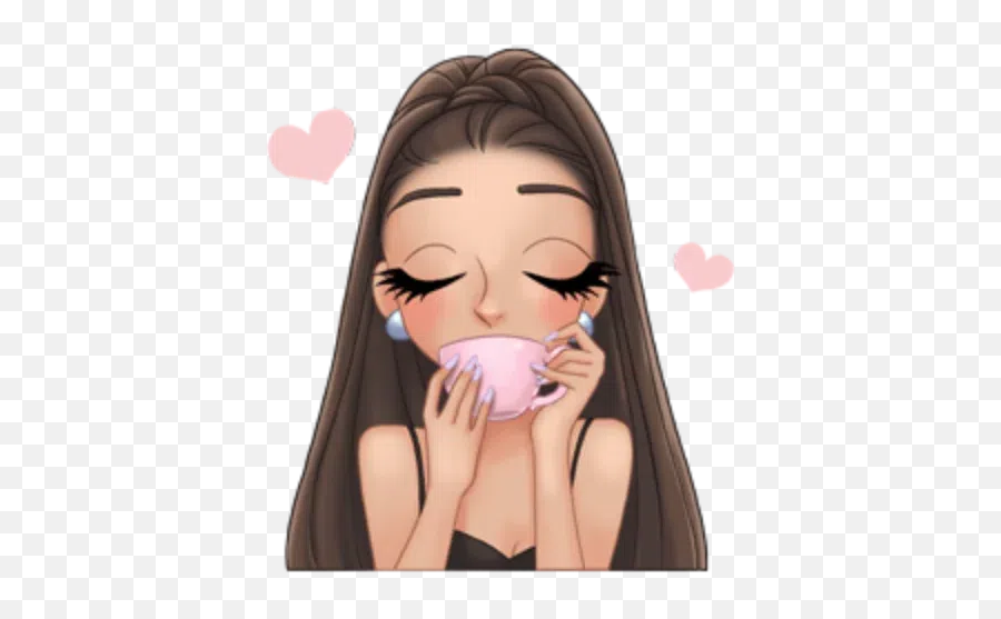 Arimoji Whatsapp Stickers - Stickers Cloud Cute Ariana Grande Animated Backgrounds Emoji,Images Of Starbucks And Emojis